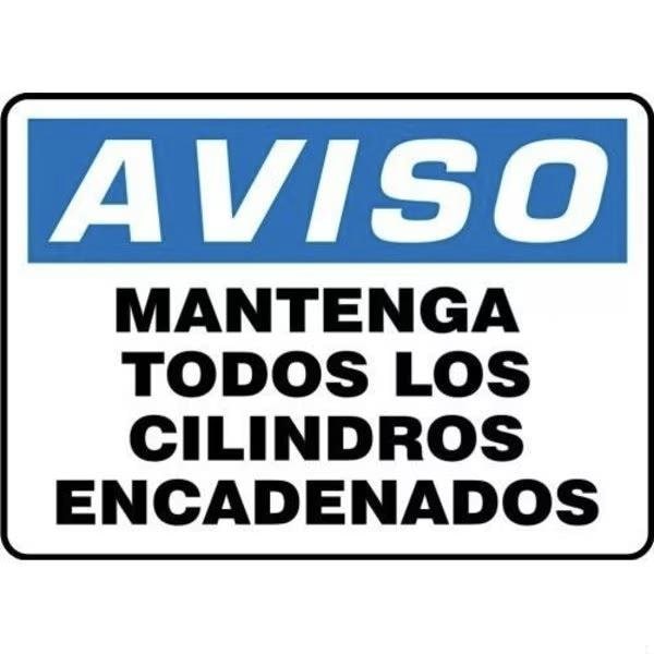 Accuform OSHA NOTICE Safety Sign KEEP ALL SHMCPG826VS SHMCPG826VS - main